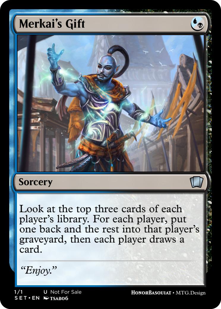 Merkai's Gift + Merkai, Persuasive Djinn - Custom Card Creation - Magic  Fundamentals - MTG Salvation Forums - MTG Salvation