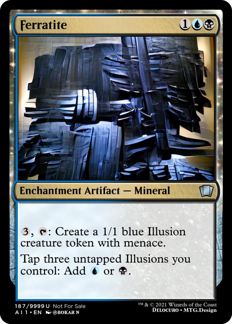 1/1 Blue Illusion Creature Token