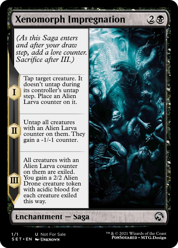 xenomorph mtg cards Alien Commander Deck - Custom 100-Card MTG Proxy Deck main image 0