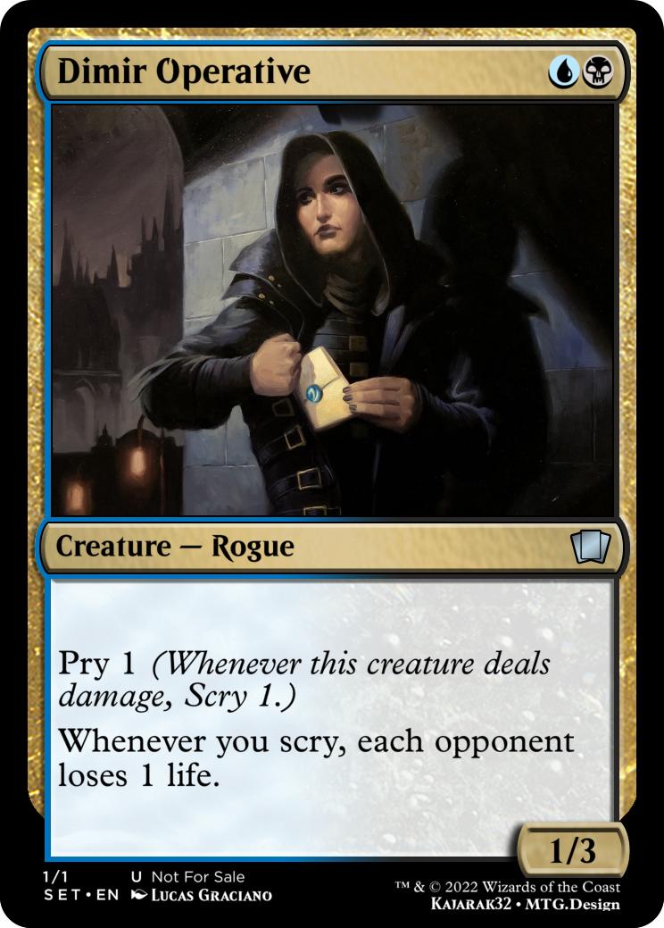 Dimir Operative - Scrylink, UB keyword? : r/custommagic