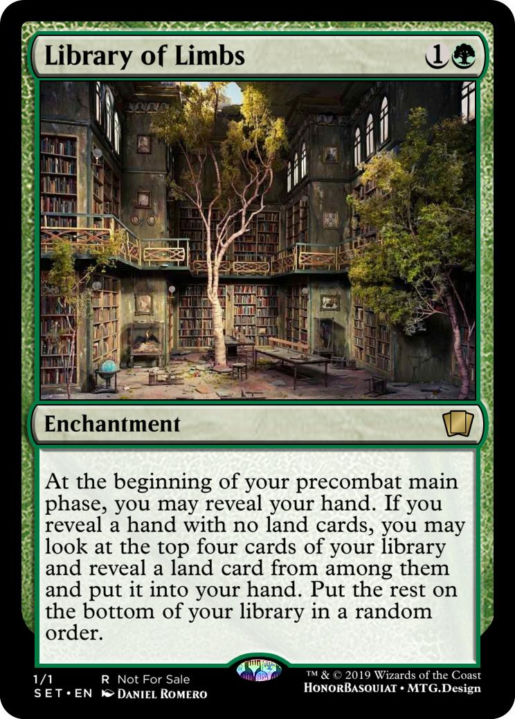 Library of Limbs + Sred, Sadistic Manipulator - Custom Card Creation -  Magic Fundamentals - MTG Salvation Forums - MTG Salvation