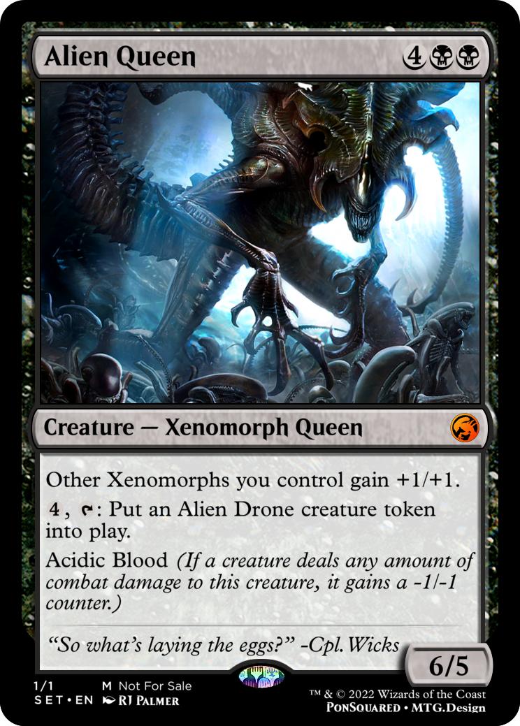 xenomorph mtg cards Xenomoth ALIEN COMMANDER MTG PROXY DECK – COLLECTOR SET (113 CARDS) –  GalaxyDeck