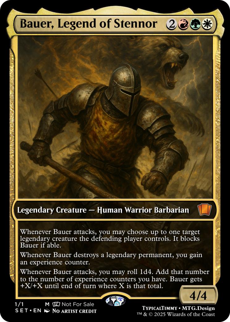 Bauer, Legend of Stennor
