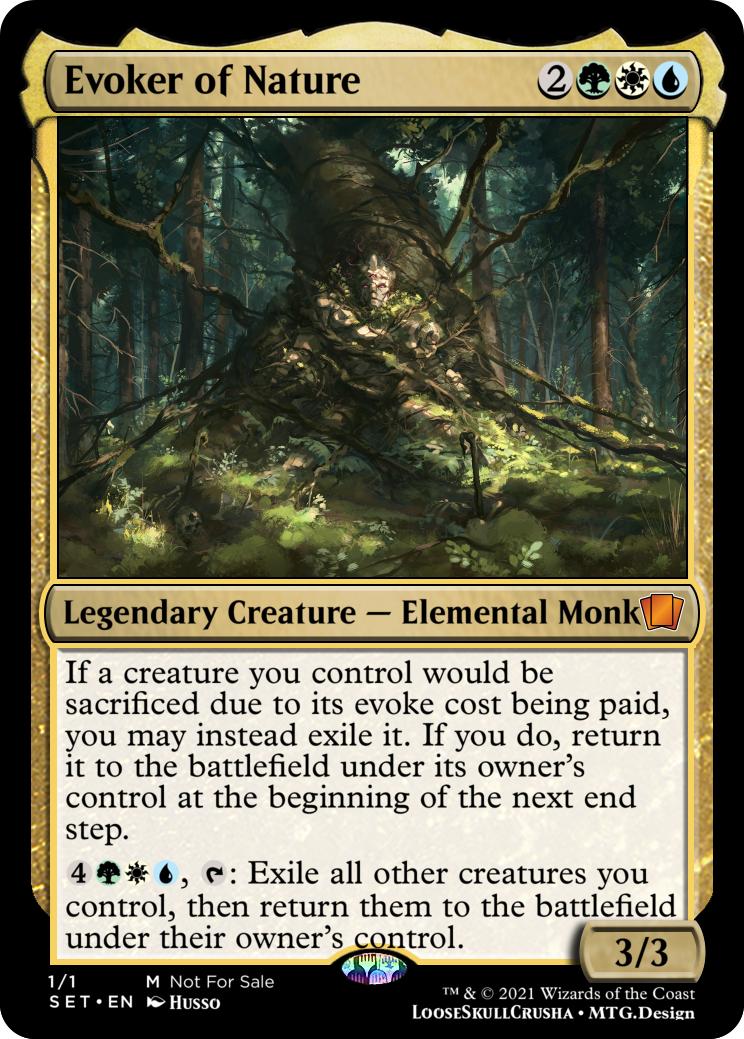Evoke commander Evoker of Nature r/custommagic