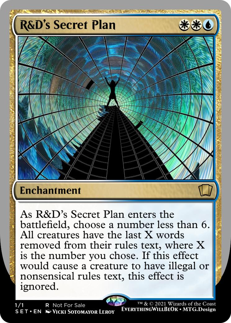 R&D's Secret Plan : custommagic