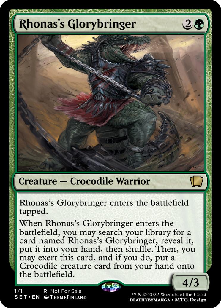 Updated Version Of Rhonass Glorybringer Hopefully Making It 3 Mana